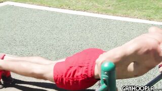 Skater Boy Kellan Hartmann Jerks His Big Cock